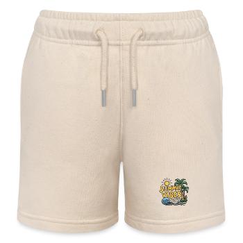 Nur Sommer-Vibes - Kinder Organic Joggingshorts Mini Bolter von Stanley/Stella - Natur - Vorne