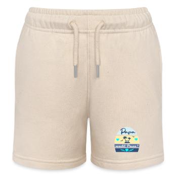 ABSCHIED PAUSE VATERTAG PAPA - Kinder Organic Joggingshorts Mini Bolter von Stanley/Stella - Natur - Vorne