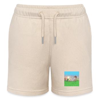 Kunst als Flucht Inspirierendes Design - Kinder Organic Joggingshorts Mini Bolter von Stanley/Stella - Natur - Vorne