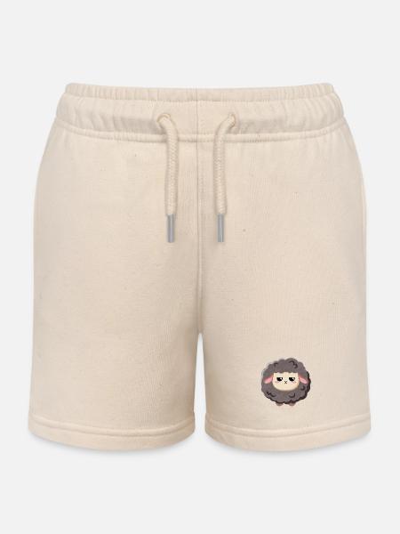 Mouton noir - sinistre et doux - Short de jogging enfant bio Stanley/Stella - écru doux