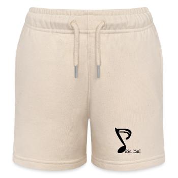 SCHÖN HIER SPRÜCHE MUSIKNOTE - Kinder Organic Joggingshorts Mini Bolter von Stanley/Stella - Natur - Vorne