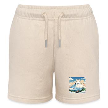 Fuji Kitten - Kids Organic Sweat Shorts by Stanley/Stella - soft Ecru - Front