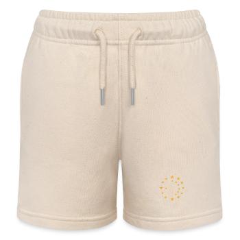 Kreative Glühbirne mit Sternenkranz - Kinder Organic Joggingshorts Mini Bolter von Stanley/Stella - Natur - Vorne