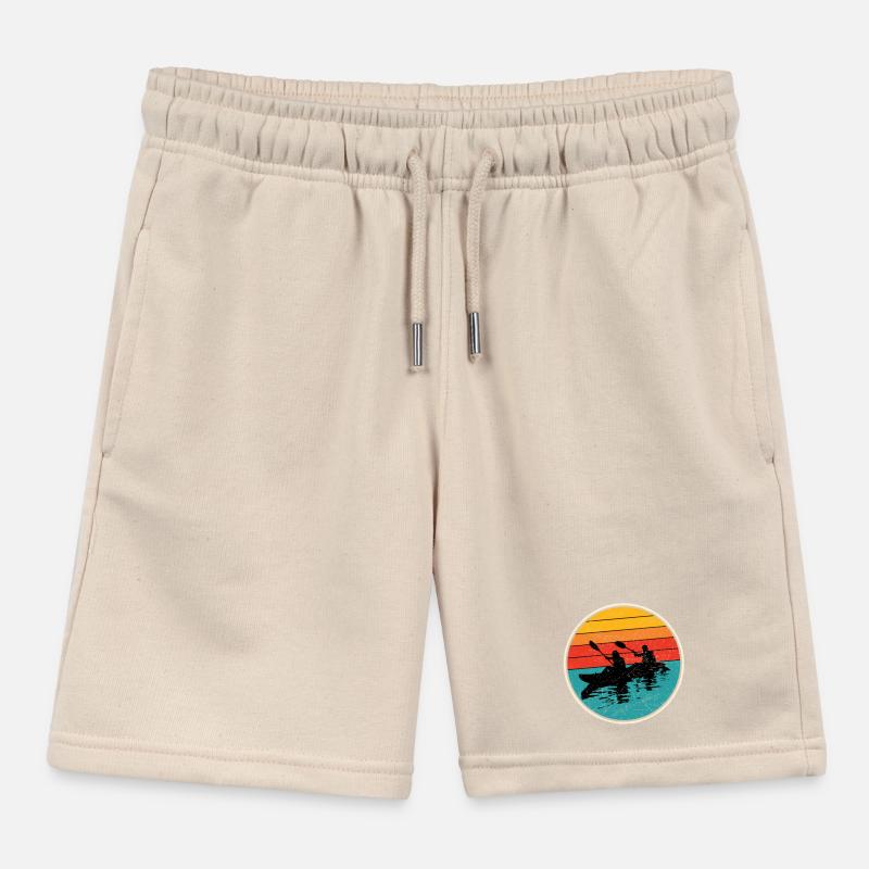 Kajak Duo Circle bei Sonnenuntergang Kinder Organic Joggingshorts Mini Bolter von Stanley/Stella