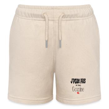 J'Peux Pas Je suis Cousine - Short de jogging enfant bio Stanley/Stella - écru doux - Devant