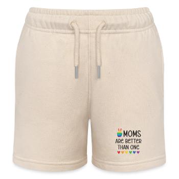 LGBTQ Pride Month - Zwei Mütter sind besser als eine - Kinder Organic Joggingshorts Mini Bolter von Stanley/Stella - Natur - Vorne