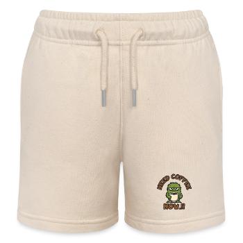 Kaffeemonster – Brauche jetzt Kaffee!! - Kinder Organic Joggingshorts Mini Bolter von Stanley/Stella - Natur - Vorne