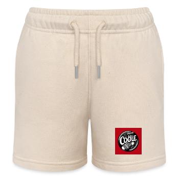 Coole Socke Socken und lustiger Spruch - Kinder Organic Joggingshorts Mini Bolter von Stanley/Stella - Natur - Vorne