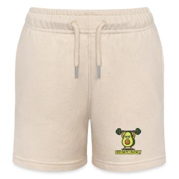 GuacaMuscle Avocado Fitness - Kinder Organic Joggingshorts Mini Bolter von Stanley/Stella - Natur - Vorne