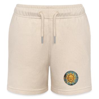 Soleil - Short de jogging enfant bio Stanley/Stella - écru doux - Devant