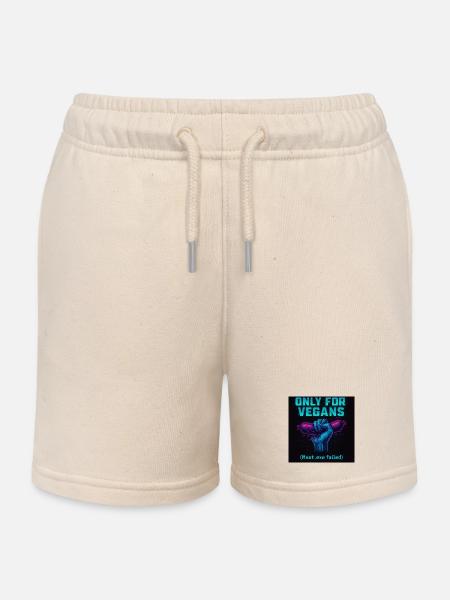 Uniquement pour les végétaliens - Short de jogging enfant bio Stanley/Stella - écru doux