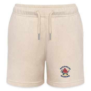 Wassermelonen-Krieger – Mutiges Schnittdesign - Kinder Organic Joggingshorts Mini Bolter von Stanley/Stella - Natur - Vorne