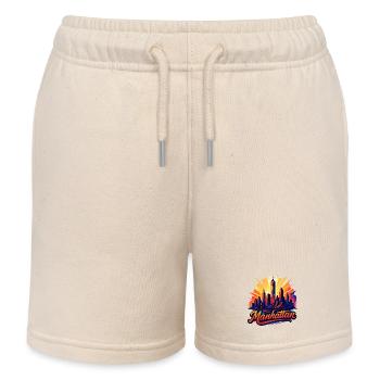Manhattan City New York Silhouette Cadeau - Short de jogging enfant bio Stanley/Stella - écru doux - Devant