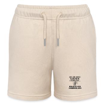 Humorous Family HumorDesign - Kids Organic Sweat Shorts by Stanley/Stella - soft Ecru - Front