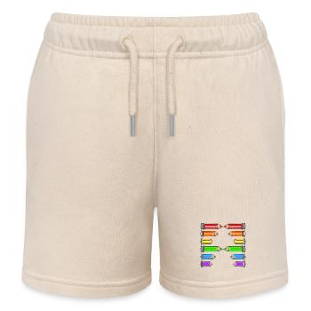LETTER A NAME SCHOOL CRAYONS - Kids Organic Sweat Shorts by Stanley/Stella - soft Ecru - Front
