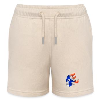 Flagge von Finnland - Finnland - Ninja - Kinder Organic Joggingshorts Mini Bolter von Stanley/Stella - Natur - Vorne