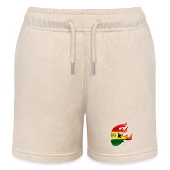 Drapeau du Ghana - Ghana - Ninja - Short de jogging enfant bio Stanley/Stella - écru doux - Devant