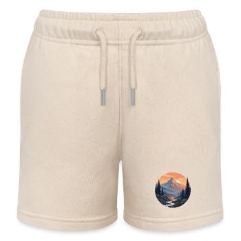 Berglandschaft bei Sonnenuntergang - Kinder Organic Joggingshorts Mini Bolter von Stanley/Stella - Natur - Vorne