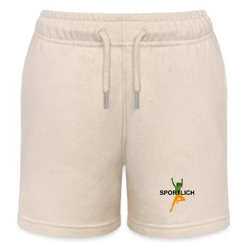 Sportlich - Kinder Organic Joggingshorts Mini Bolter von Stanley/Stella - Natur - Vorne