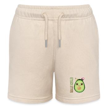 HALLO SCHULE AVOCADO SCHULANFANG SCHULKIND - Kinder Organic Joggingshorts Mini Bolter von Stanley/Stella - Natur - Vorne
