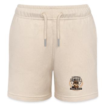 River Otter Team - Respektiere den Otter - Kinder Organic Joggingshorts Mini Bolter von Stanley/Stella - Natur - Vorne
