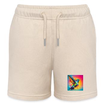 colibri - Short de jogging enfant bio Stanley/Stella - écru doux - Devant