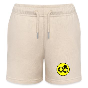 Wedding Rings Wedding Icon - Kids Organic Sweat Shorts by Stanley/Stella - soft Ecru - Front
