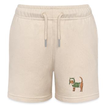 Chat-pka - Kids Organic Sweat Shorts by Stanley/Stella - soft Ecru - Front