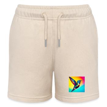 Kolibri - Kinder Organic Joggingshorts Mini Bolter von Stanley/Stella - Natur - Vorne