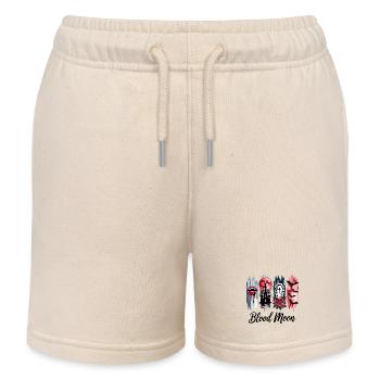 Blutmond 4 ScheibenGothic Halloween Motiv - Kinder Organic Joggingshorts Mini Bolter von Stanley/Stella - Natur - Vorne