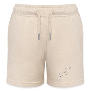 Constellation Virgo with metallic look - Kids Organic Sweat Shorts by Stanley/Stella - soft Ecru - Front