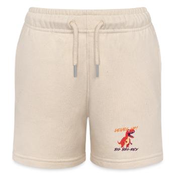 Passez au niveau supérieur – Big Bro Rex | Première fois grand frère - Short de jogging enfant bio Stanley/Stella - écru doux - Devant