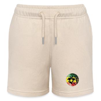 LionLiebe Rastas Reggae Design - Short de jogging enfant bio Stanley/Stella - écru doux - Devant