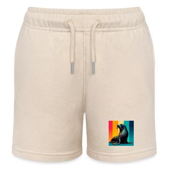 Siegel - Kinder Organic Joggingshorts Mini Bolter von Stanley/Stella - Natur - Vorne