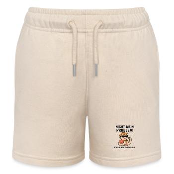 Nicht Mein Problem Zuschauer - Kinder Organic Joggingshorts Mini Bolter von Stanley/Stella - Natur - Vorne
