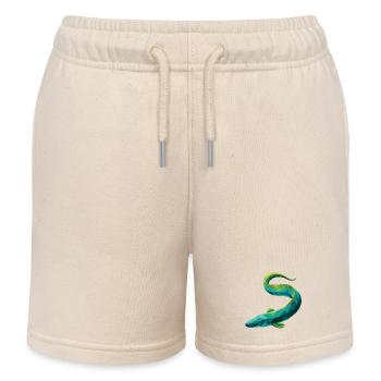 Anguille - Cool Low Poly Logo - Short de jogging enfant bio Stanley/Stella - écru doux - Devant