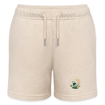 Thai Jasmine Rice Logo Organic - Kids Organic Sweat Shorts by Stanley/Stella - soft Ecru - Front