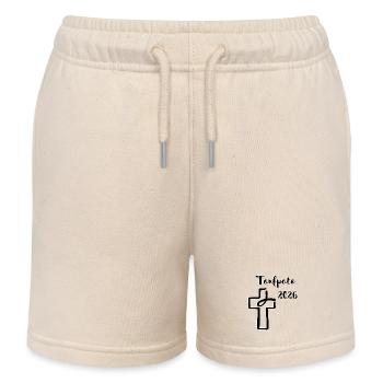 Godfather 2026 Fish dives into cross Godfather - Kids Organic Sweat Shorts by Stanley/Stella - soft Ecru - Front
