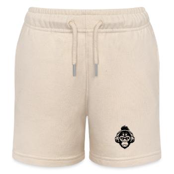 Affenkopf Bassmoment Beat Session Shirt - Kinder Organic Joggingshorts Mini Bolter von Stanley/Stella - Natur - Vorne