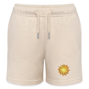 Lächelnde Sonne Aquarell-Style - Kinder Organic Joggingshorts Mini Bolter von Stanley/Stella - Natur - Vorne