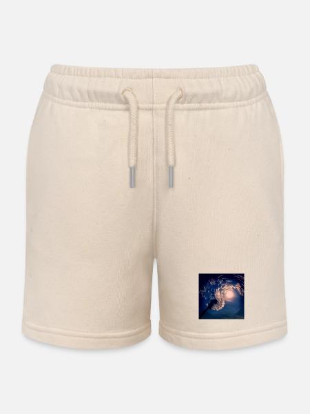 Blowing in the wind - Kinder Organic Joggingshorts Mini Bolter von Stanley/Stella - Natur