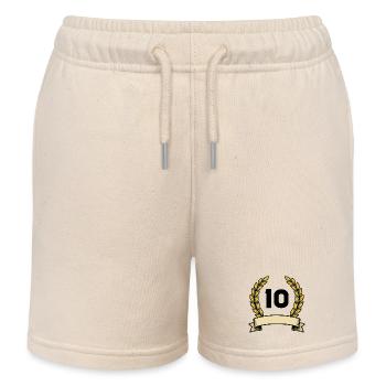10-kranz - Kinder Organic Joggingshorts Mini Bolter von Stanley/Stella - Natur - Vorne