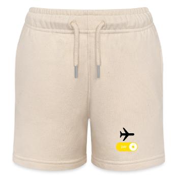 Monde TRAVEL - ON  - Short de jogging enfant bio Stanley/Stella - écru doux - Devant