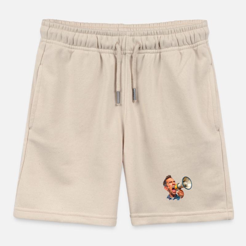 Megafon Ausbruch vom Schiri oder Marktschreier Kinder Organic Joggingshorts Mini Bolter von Stanley/Stella