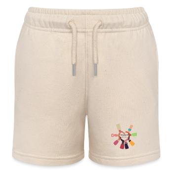 TÖCHTER FÜR EIN BUNTES STADTBILD - Kinder Organic Joggingshorts Mini Bolter von Stanley/Stella - Natur - Vorne