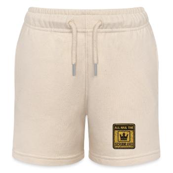 All Hail the Scrumlord - Kids Organic Sweat Shorts by Stanley/Stella - soft Ecru - Front