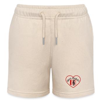 Red Heart - Musical - Kids Organic Sweat Shorts by Stanley/Stella - soft Ecru - Front
