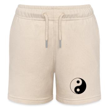 Équipement Yin Yang – Équilibre et technique asiatiques - Short de jogging enfant bio Stanley/Stella - écru doux - Devant