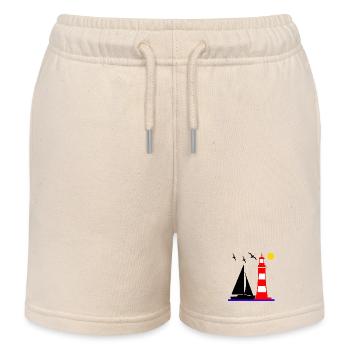 Sail - Kids Organic Sweat Shorts by Stanley/Stella - soft Ecru - Front