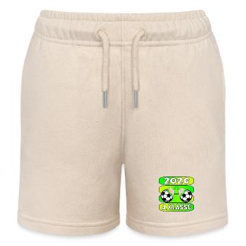 Fußball Grundschule Vierte Klasse 2026 - Kinder Organic Joggingshorts Mini Bolter von Stanley/Stella - Natur - Vorne